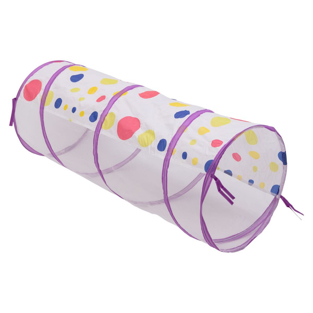 Lugi Намет дитячий 3 в 1 70×70×90 см ігровий намет з тунелем і басейном Фіолетовий HP-S-4NDV Коломыя - изображение 5
