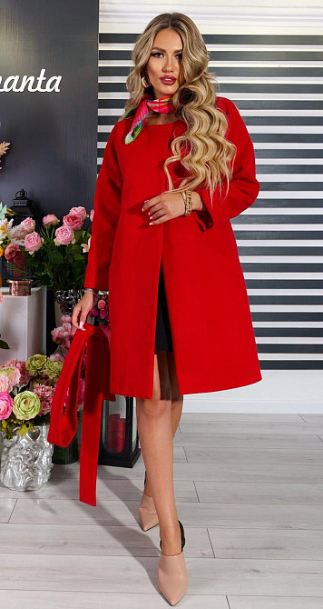 Червоне пальто (44) Київ - фото 1