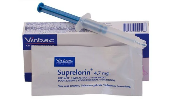 Virbac Suprelorin (Вірбак Супрелорин) імплантат для тимчасового безпліддя в самців собак, котів і тхорів 4.7 мг Запоріжжя