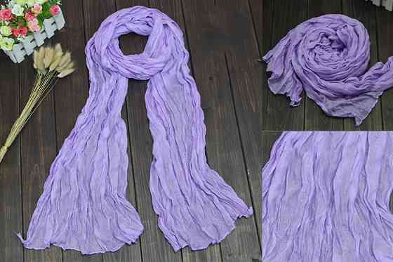 Шарф женский 170 на 40 см сиреневый Киев