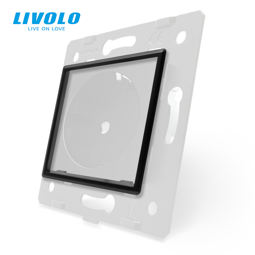 LIVOLO Декоративний ободок для розетки LIVOLO чорний (VL- -2B) Коломия - фото 4