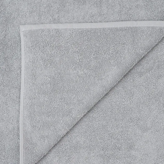 Рушник махровий Ideal Textile однотонний 50х90 см 360 г/м2 (56861134) Для рук та обличчя, сірий Чернівці - фото 8