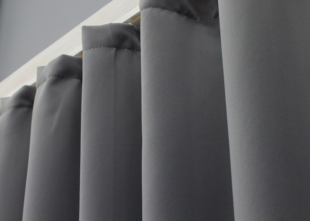 Комплект штор коротких VR-Textil Bagema Rvs № 1244ш 130х160 см 2 шт Сірий (39-0058) Київ - фото 5
