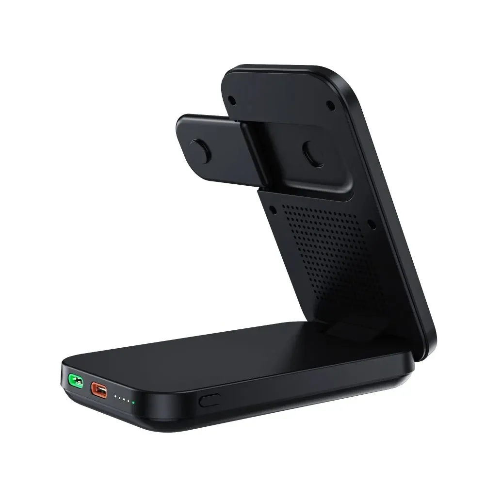 Повербанк з підставкою 10000mAh Choetech B750 Black QC3.0 PD3.0 бездротова зарядка смартфонів та Apple Watch (43-00133) Киев - изображение 3