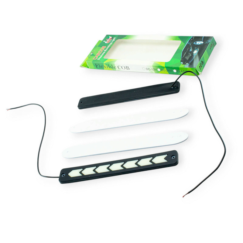 Ходовые огни 12V KLNT-DRL-COB-102 225х30мм WHITE Мукачево - изображение 1