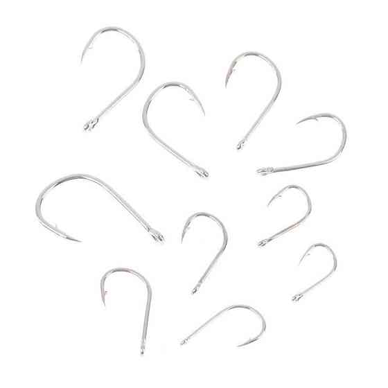 Набір риболовних гачків 100 шт, сріблясті Київ