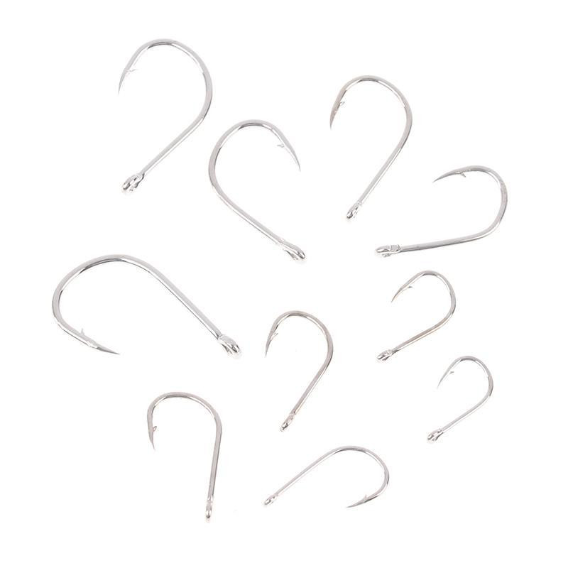 Набір риболовних гачків 100 шт, сріблясті Київ - фото 6