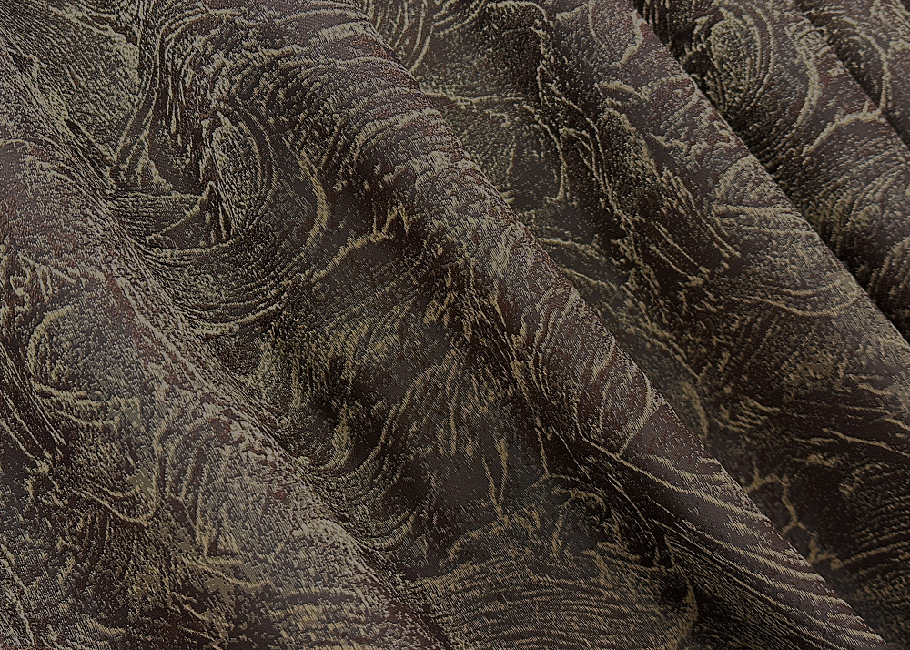 Комплект штор на люверсах VR-Textil Жаккард Fantasy № 1630ш Шоколадный с бежевым 150х280 см 2 шт (37-0187) Киев - изображение 7