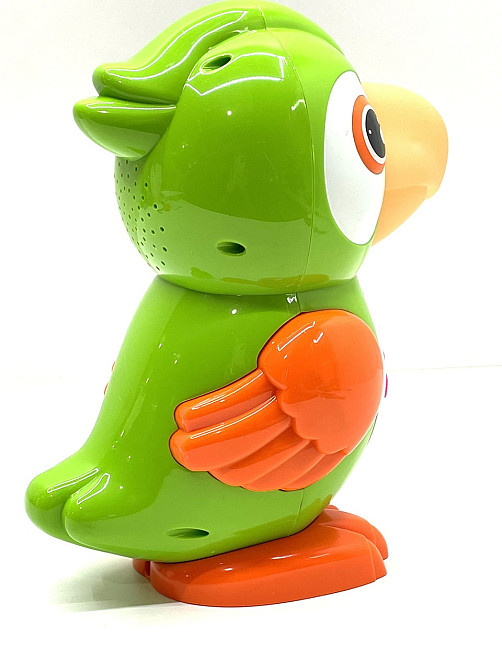Музична іграшка Limo Toy Балакуче звірятко Попуга з сенсором і підсвічуванням Зелений (FT 0041) Чернігів - фото 2