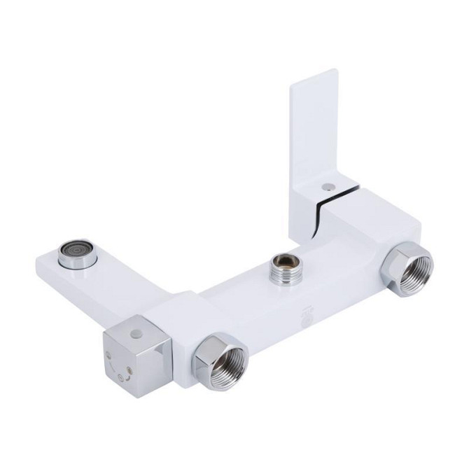 Душевая система из латуни Qtap Gemini на три потребителя (с изливом) QTGEM111CRW45687 Chrome/White Харьков - изображение 10