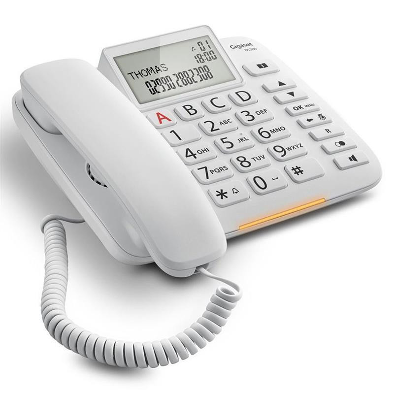 Дротовий телефон Gigaset DL380 IM White (S30350S217R102) Білий Харків - фото 1