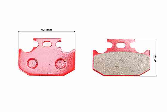 Гальмівні колодки (дискові) Terra-X 250 (2015,задні)/KAWASAKI KX 125; KDX 200; KLX 650/YAMAHA XT 250; YZ 250/ SUZUKI DR 250; RM 250 к-кт 2шт червоні Киев