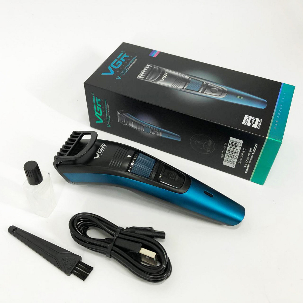 Практична машинка для стрижки волосся VGR, Тример для стрижки акумуляторний професійний QY-35 Івано-Франківськ - фото 8