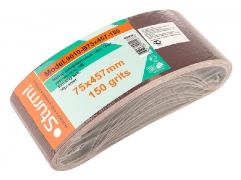 Шліфлента Sturm, 75x457, зерно 150, 10 шт 9010-B75x457-150 (читувати опис) Рівне - фото 1