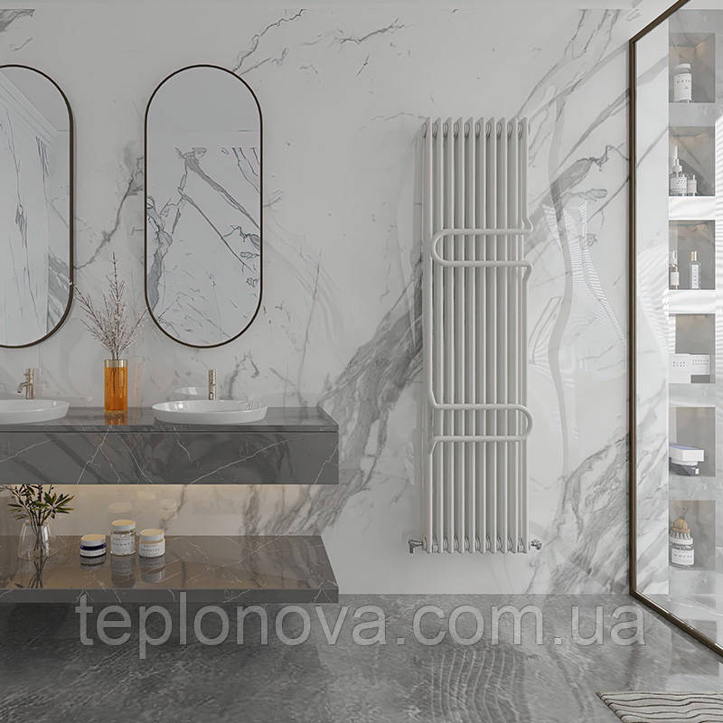 Дизайнерський радіатор 1800/548 (мм) чорний мат IDEALE ZETA (бічне підключення) 12 12/1800/548 Чернівці - фото 3