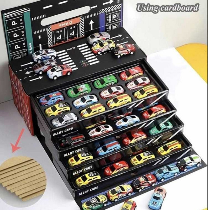 Подарочный набор гоночных машинок для детей 48 шт в контейнере. Харьков - изображение 6