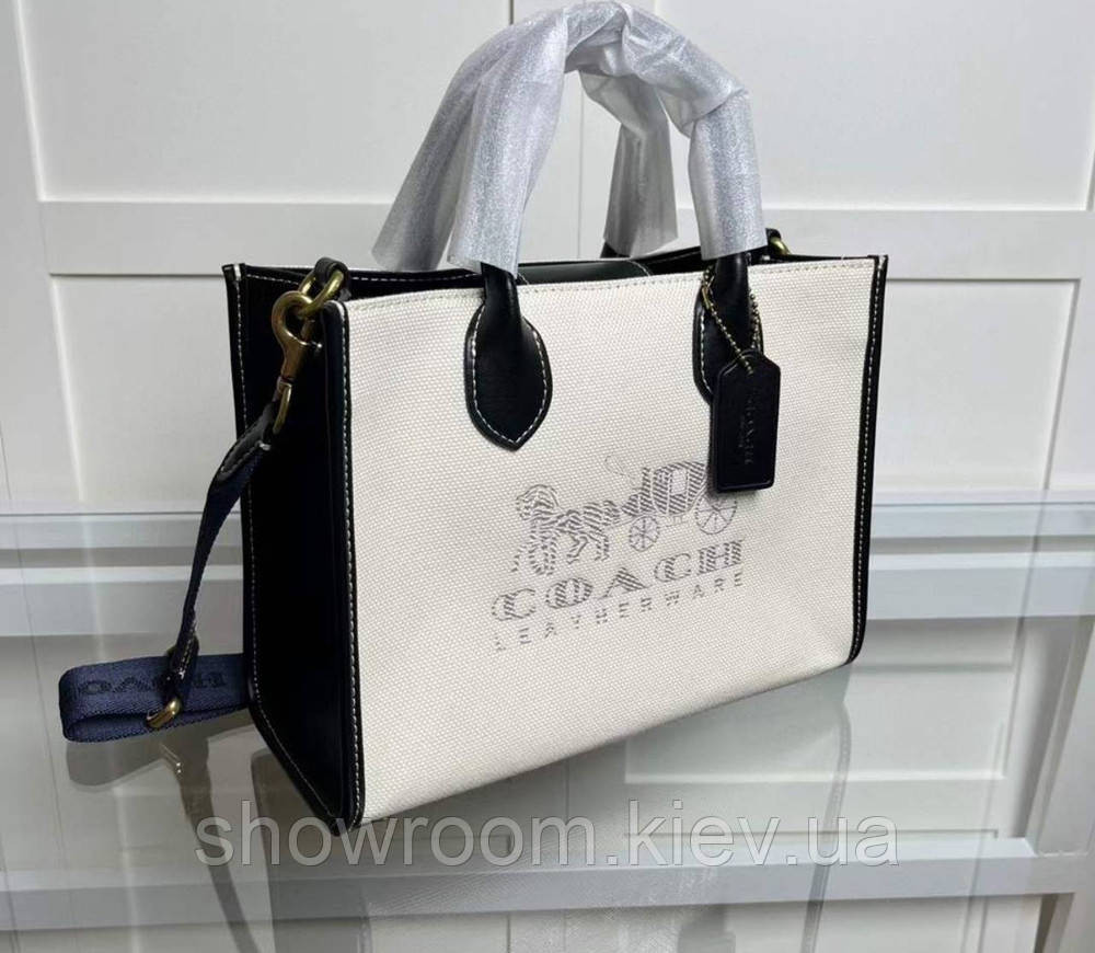 Жіноча сумка середніх розмірів Coach Ace біла Київ - фото 6