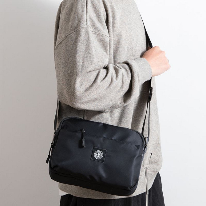 Сумка через плече Stone Island 24x16 чорний Запоріжжя - фото 2