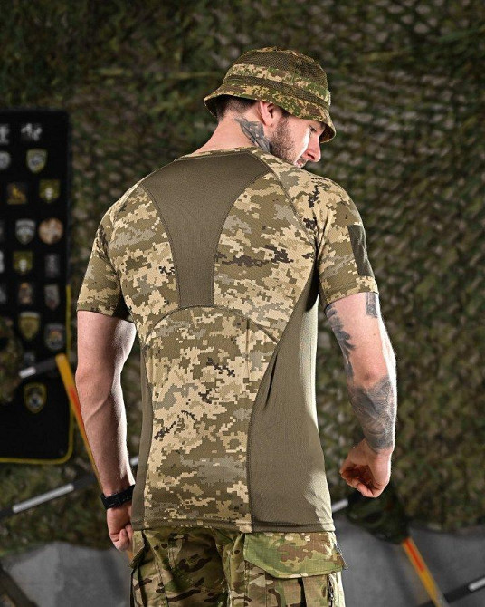 Тактична терморегулююча футболка AXEL піксель Одеса - фото 8