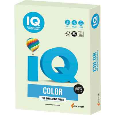Папір Mondi IQ color А4 pastel, 160g 250sh Light Green (GN27/A4/160/IQ) Вінниця