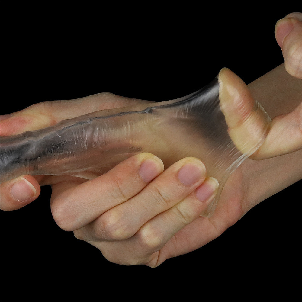 Насадка - Flawless Clear Penis Sleeve Add 1" Clear Sex Aura Київ - фото 10