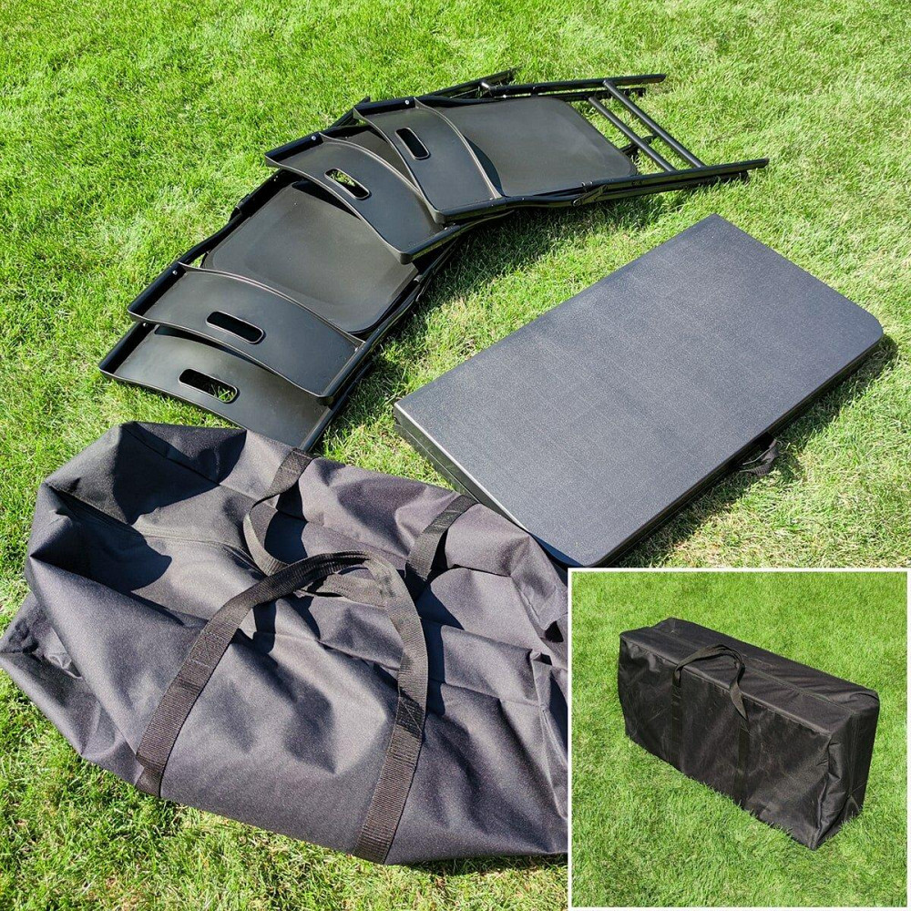 Набір мебелів складний мебелі(Стіл і 4 стільця), Чорний (з сумкою) SW-00001541 Дніпро - фото 10