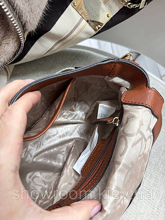 Небольшая женская сумочка на плечо Ck K6071 light brown Киев - изображение 7