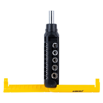 Отвертка Sigma с реверсом + насадки торцевые и биты 1/4" 13шт CrV (4001931) Винница - изображение 7