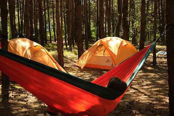 Гамак Naturehike подвійний NH21DC011, помаранчевий Київ