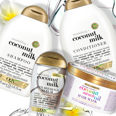 Маска для волос OGX Coconut Miracle Oil Укрепляющая 300 мл (3574661685168) Винница - изображение 2
