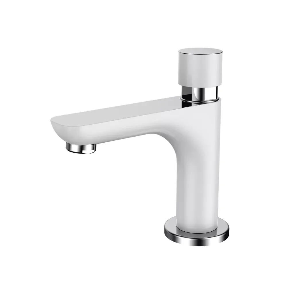 Кран-дозатор для умивальника Gappo G5148 білий/хром Київ - фото 1