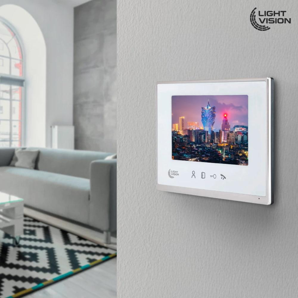 Відеодомофон 7” Light Vision MACAO FHD White (82-00202) Київ - фото 9