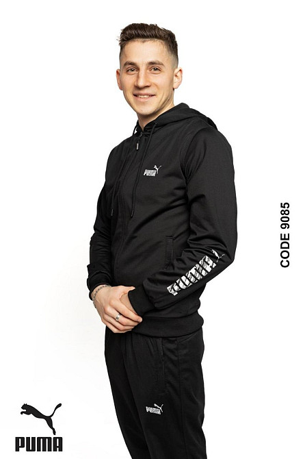 Мужской эластиковый спортивный костюм Puma,ткань лакоста Киев - изображение 4