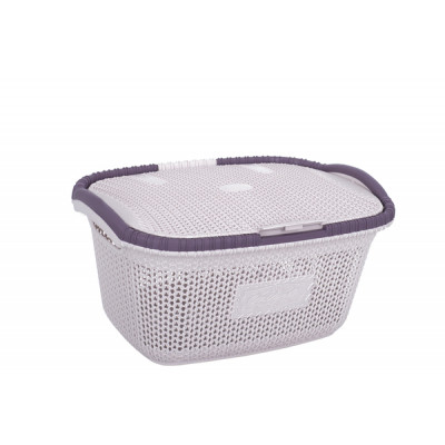Кошик для білизни Violet House 1002 Віолетта Powder 28 л (1002 Виолетта POW 28 л) Вінниця - фото 1