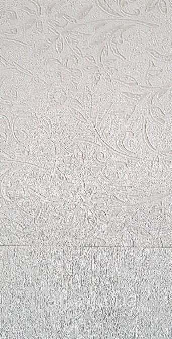 Шпалери вінілові на флізеліні Marburg Aura метрові маленькі квіти білі сріблясті структурні Київ - фото 4