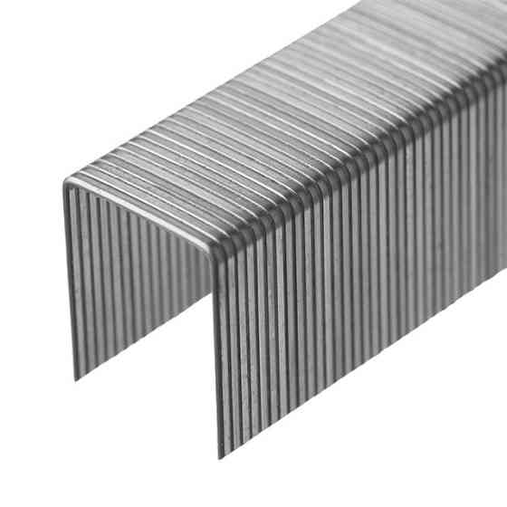 Скоба гартована 14 мм, ширина 11,3 мм, перетин 0,70 мм, 1000 шт/упак INTERTOOL RT-0134 Киев