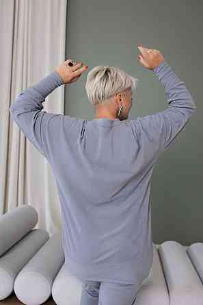 Жіночий теплий прогулянковий костюм, батал пума плюш Графіт, 54/58 Одеса