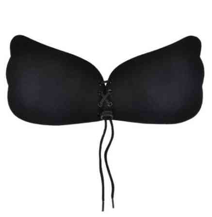 Бюстгальтер невидимка на силиконе женский на шнурке черный Киев