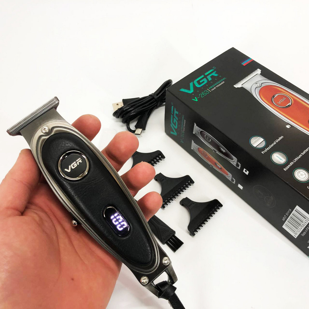 Окантовочная машинка для стрижки аккумуляторная VGR V-263, Электрическая машинка для стрижки бытовая VH-29 Львов - изображение 5