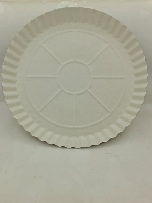 Тарілка паперова під піцу 300мм біла 100 шт Харків - фото 3