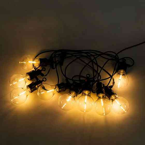 Garlando Ретро гірлянда вулична 10 LED лампочок 5 метрів жовта A60Y Коломия