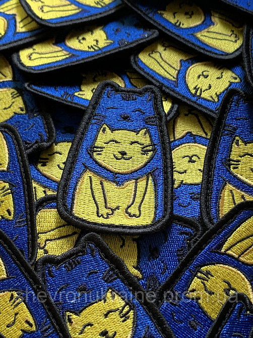 Шеврон милие котики (Форма контурна. На липучке) Размер 8x5см Киев - изображение 2