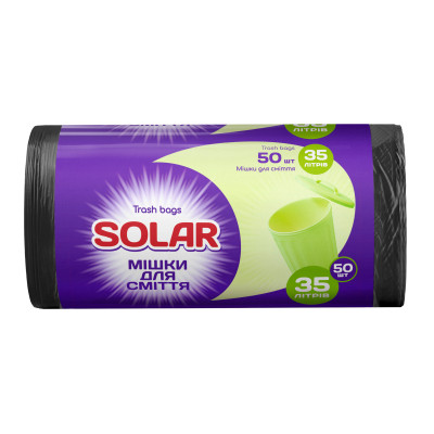 Пакети для сміття Solar Household 35 л 50 шт. (4820269930049) Вінниця - фото 1