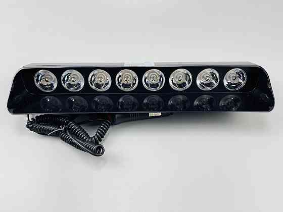 Майка проблискова (стробоскоп) 9-80 V 8 led діодів синя + червона спалах під скло та кабель Мукачево