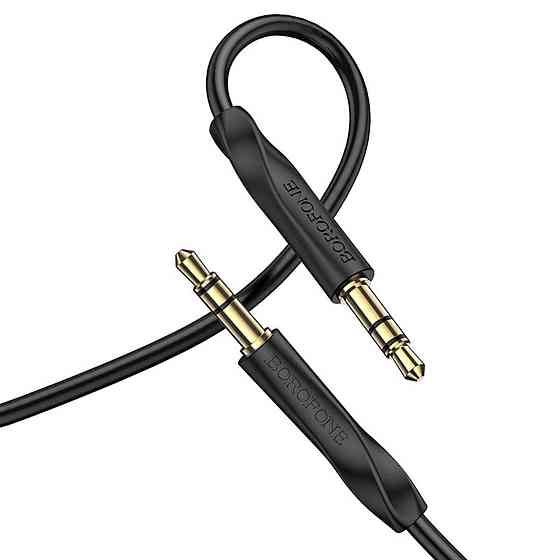 Аудiо кабель BOROFONE BL16 Clear sound AUX audio cable, колір чорний BL16B Одеса
