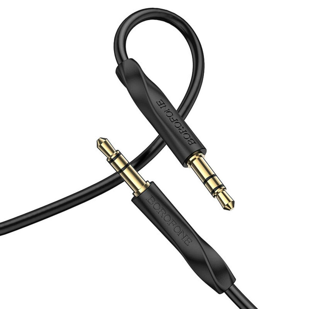 Аудiо кабель BOROFONE BL16 Clear sound AUX audio cable, колір чорний BL16B Одеса - фото 2