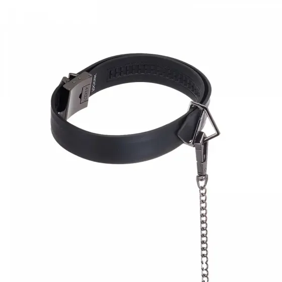 Повідець LOCKINK Tied Collar with Leash Set - Black Львів