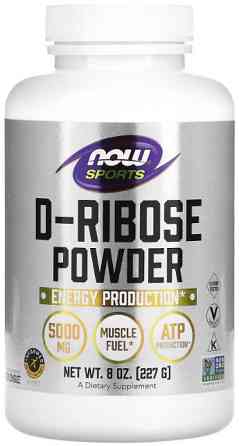 D-рибоза Now Foods D-Ribose 5000 мг 227 грам Київ