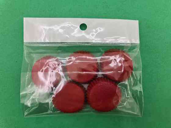 Тартолетка для кексів "Кругла червона"D30 H9,5 (100шт)/3а/ (1 уп.) Харків