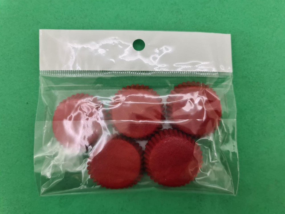 Тартолетка для кексів "Кругла червона"D30 H9,5 (100шт)/3а/ (1 уп.) Харків - фото 2